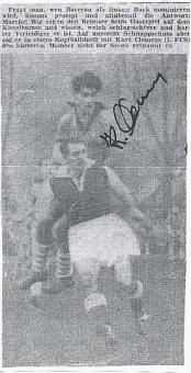 Kurt Clemens † 2021 Nationalteam Saarland 1950   Fußball Autogramm Blatt original signiert 