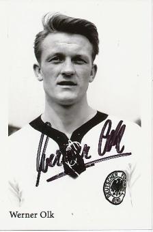 Werner Olk  DFB   Fußball Autogramm Foto original signiert 