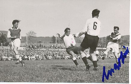 Herbert Martin † 2016  FC Saarbrücken & DFB  Saarland 1952  Fußball Autogramm  Foto original signiert 