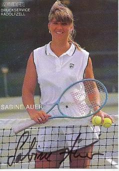 Sabine Auer   Tennis  Autogrammkarte  original signiert 
