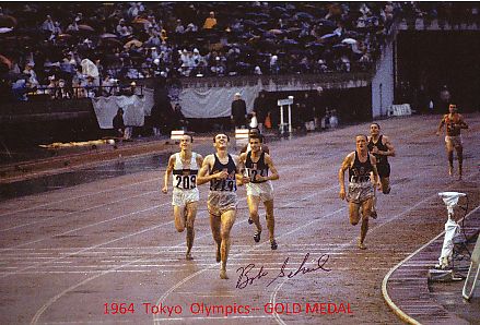Robert Keyser „Bob“ Schul  USA  Olympia Gold 1964   Leichtathletik  Autogramm Foto  original signiert 