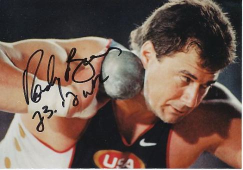 Randy Barnes USA  Leichtathletik  Autogramm Foto  original signiert 
