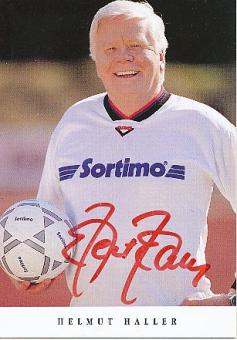 Helmut Haller † 2012  Sponsoren  Fußball 10 x 15 cm Autogrammkarte original signiert 
