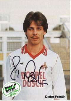 Dieter Prestin   FC Köln  Fußball Autogrammkarte  original signiert 