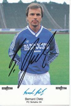 Bernard Dietz  FC Schalke 04  Fußball Autogrammkarte original signiert 