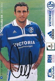 Anibal Matellan  2001/2002   FC Schalke 04  Fußball Autogrammkarte original signiert 