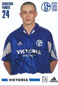 Christian Pander  2006/2007   FC Schalke 04  Fußball Autogrammkarte original signiert 