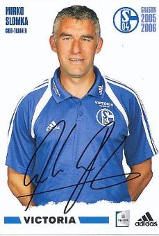 Mirko Slomka   2005/2006   FC Schalke 04  Fußball Autogrammkarte original signiert 