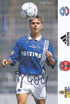 Olaf Thon   1997/98   FC Schalke 04  Fußball Autogrammkarte original signiert 