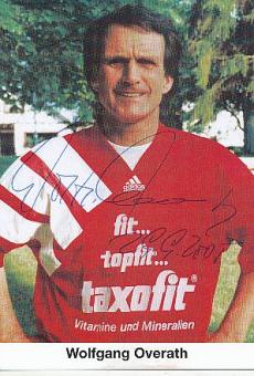 Wolfgang Overath  Taxofit  Fußball Autogrammkarte original signiert 