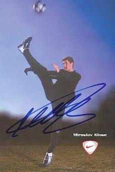 Miroslav Klose  Nike  Fußball Autogrammkarte original signiert 