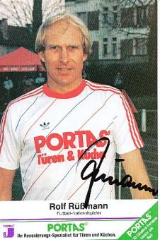 Rolf Rüßmann † 2009  Portas  Fußball Autogrammkarte  original signiert 
