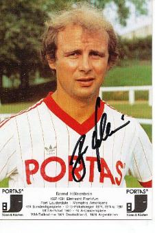 Bernd Hölzenbein   Portas  Fußball Autogrammkarte  original signiert 