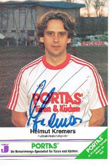 Helmut Kremers   Portas  Fußball Autogrammkarte  original signiert 