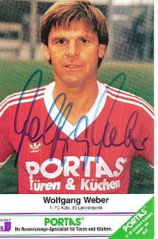 Wolfgang Weber    Portas  Fußball Autogrammkarte  original signiert 