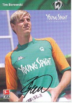 Tim Borowski   2003/2004 SV Werder Bremen Fußball Autogrammkarte original signiert 