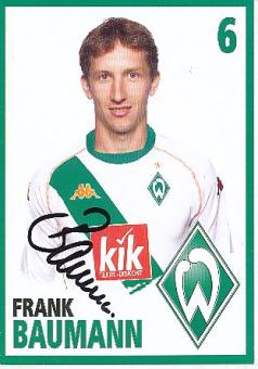 Frank Baumann  SV Werder Bremen Fußball Autogrammkarte original signiert 