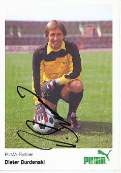 Dieter Burdenski   SV Werder Bremen Fußball Autogrammkarte original signiert 