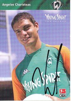 Angelos Charisteas  SV Werder Bremen Fußball Autogrammkarte original signiert 