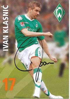 Ivan Klasnic  SV Werder Bremen Fußball Autogrammkarte original signiert 