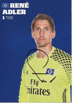 Rene Adler    Hamburger SV  Fußball  Autogrammkarte original signiert 