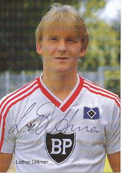 Lothar Dittmer  Hamburger SV  Fußball  Autogrammkarte original signiert 