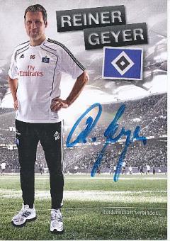 Reiner Geyer   Hamburger SV  Fußball  Autogrammkarte original signiert 