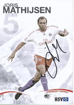 Joris Mathijsen    Hamburger SV  Fußball Autogrammkarte original signiert 