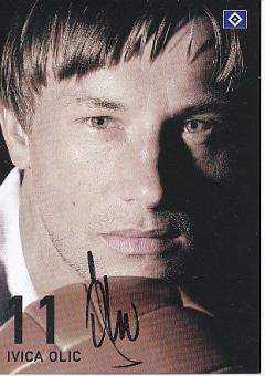Ivica Olic   Hamburger SV  Fußball Autogrammkarte original signiert 