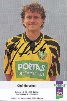 Olaf Marschall  Dynamo Dresden  Fußball Autogrammkarte original signiert 