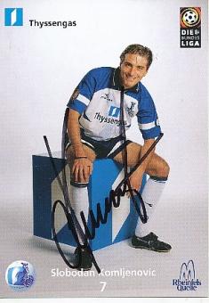 Slobodan Komljenovic   MSV Duisburg  Fußball Autogrammkarte original signiert 