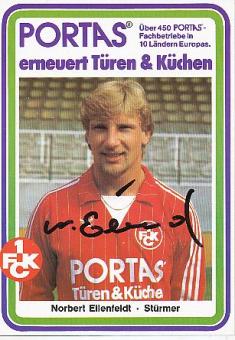 Norbert Eilenfeldt   FC Kaiserslautern Fußball Autogrammkarte original signiert 
