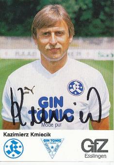 Kazimierz Kmiecik   Stuttgarter Kickers  Fußball Autogrammkarte original signiert 