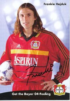 Frankie Hejduk   Bayer 04 Leverkusen  Fußball Autogrammkarte original signiert 
