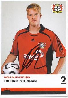Fredrik Stenman    Bayer 04 Leverkusen  Fußball Autogrammkarte original signiert 
