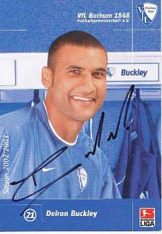 Delron Buckley  VFL Bochum  Fußball Autogrammkarte original signiert 