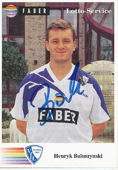 Henryk Baluszynski † 2012  VFL Bochum  Fußball Autogrammkarte original signiert 