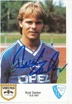 Rudi Decker   VFL Bochum  Fußball Autogrammkarte original signiert 
