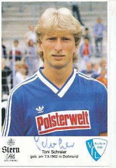Toni Schreier  VFL Bochum  Fußball Autogrammkarte original signiert 