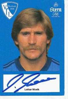 Lothar Woelk  VFL Bochum  Fußball Autogrammkarte original signiert 