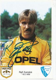Ralf Zumdick  VFL Bochum  Fußball Autogrammkarte original signiert 