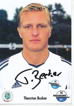 Thorsten Becker  SC Paderborn  Fußball Autogrammkarte original signiert 