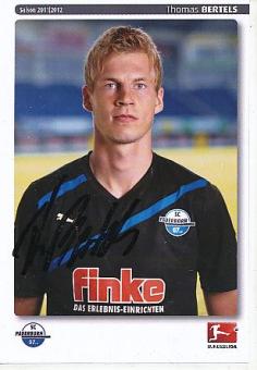 Thomas Bertels  SC Paderborn  Fußball Autogrammkarte original signiert 