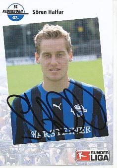 Sören Halfar  SC Paderborn  Fußball Autogrammkarte original signiert 