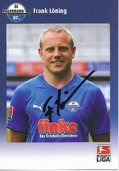 Frank Löning  SC Paderborn  Fußball Autogrammkarte original signiert 