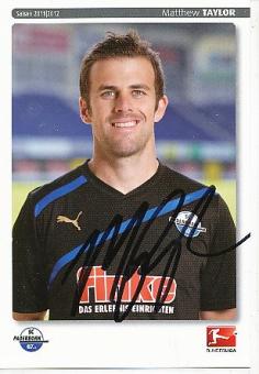 Matthew Taylor  SC Paderborn  Fußball Autogrammkarte original signiert 
