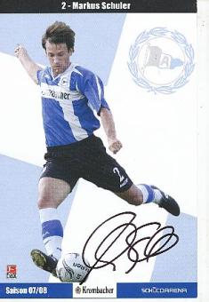 Markus Schuler  Arminia Bielefeld  Fußball Autogrammkarte original signiert 