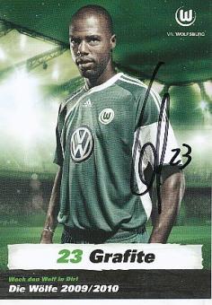 Grafite   VFL Wolfsburg   VFL Wolfsburg  Fußball Autogrammkarte original signiert 