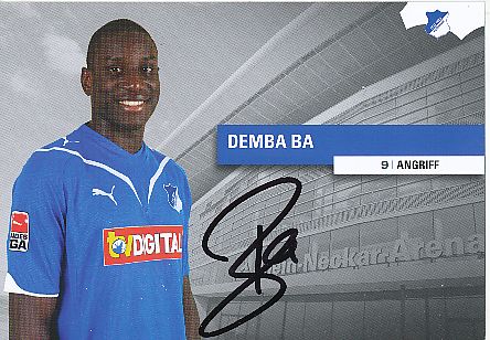 Demba Ba  TSG 1899 Hoffenheim  Fußball Autogrammkarte original signiert 