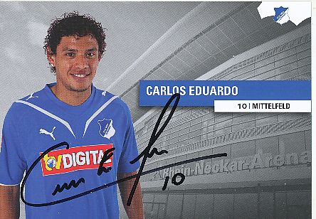 Carlos Eduardo  TSG 1899 Hoffenheim  Fußball Autogrammkarte original signiert 